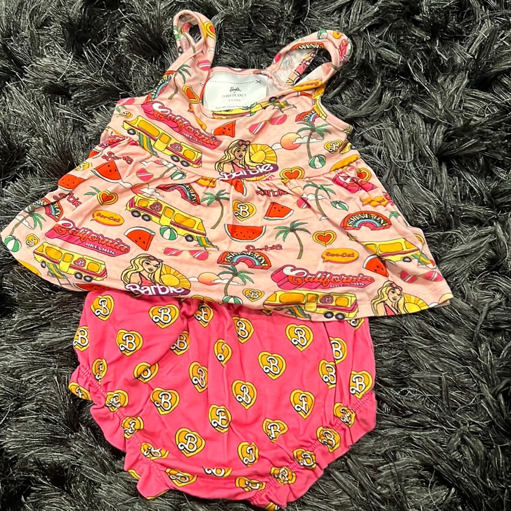 Post Peanut Barbie two piece tank set